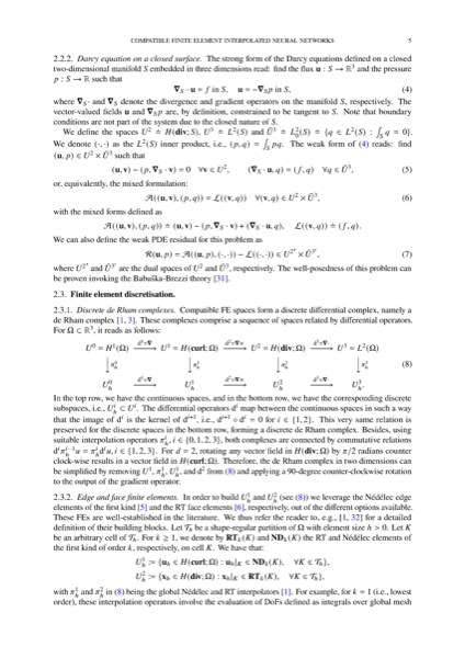 Compatible finite element interpolated neural networks